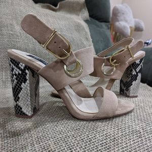 Chaussures Femme Jones New York Talons Bloc Or - Pointure 9M - Occasion